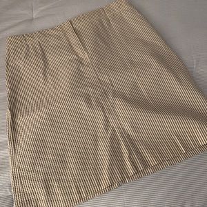 Seersucker pencil skirt J. Crew